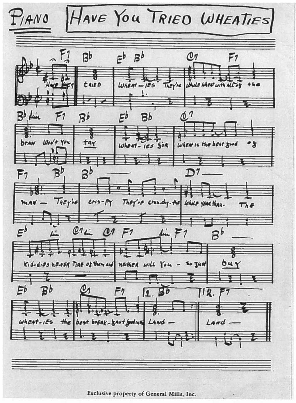 wheaties jingle