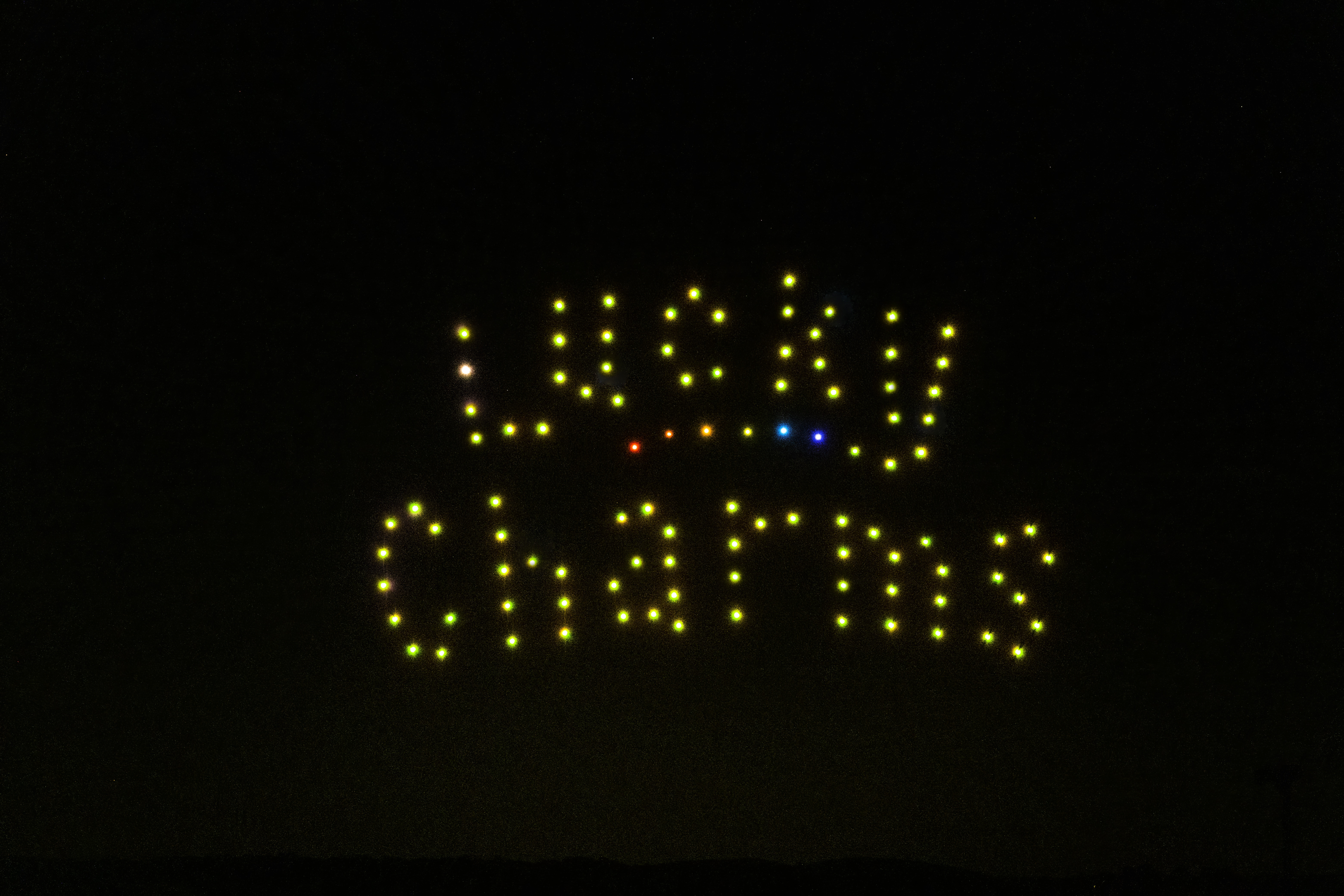 Lucky Charms written in the sky