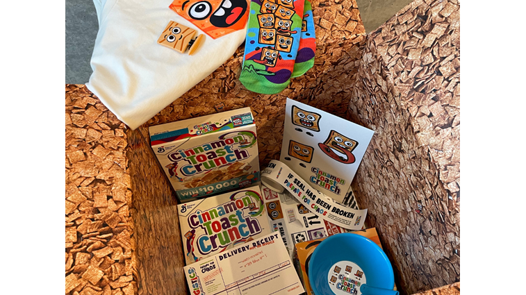 CTC package of swag and cereal for teens