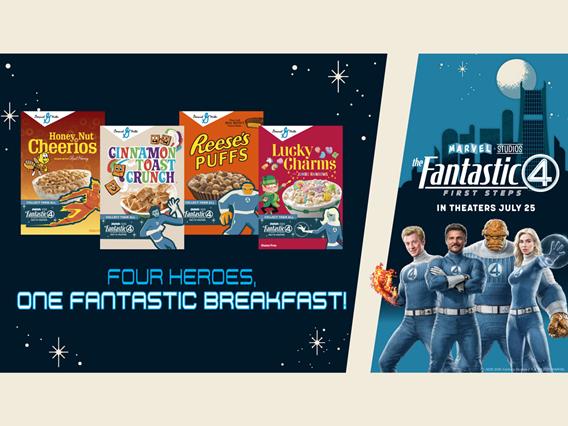 General Mills teams up with Marvel Studios’ “The Fantastic Four: First Steps” for new limited-edition collectible cereal boxes, now available nationwide
